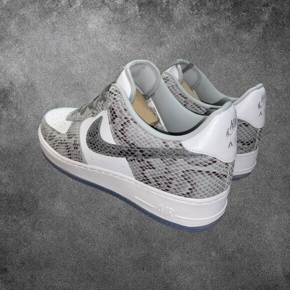 Nike Air Force 1 Low NBY \'Nike By You\' White/Grey/Black Mens Size 12.5 NEW main image 9
